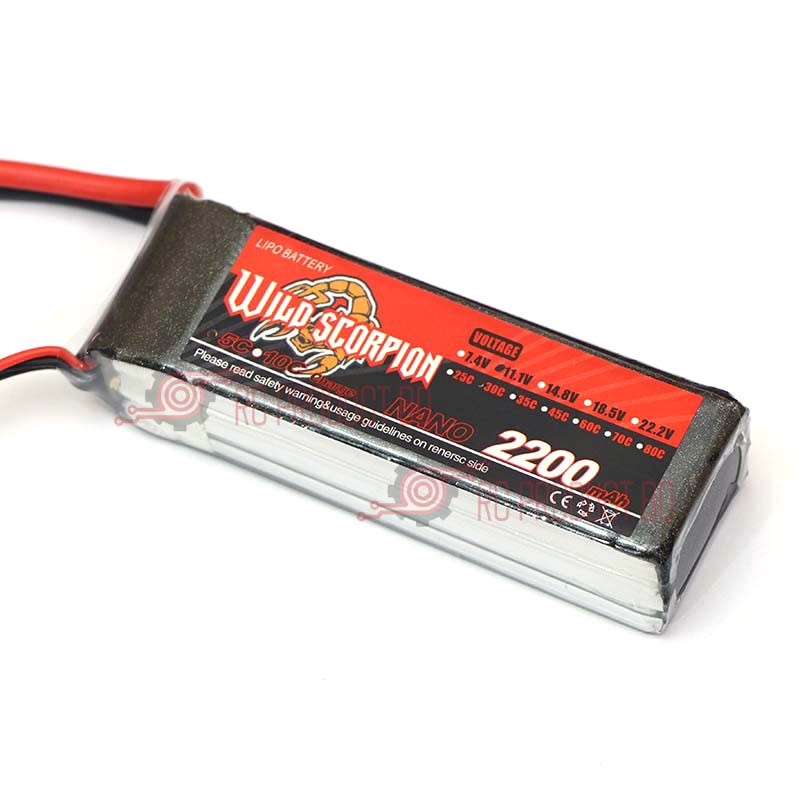 Wild Scorpion 3S 30C 2200mAh Lipo Battery