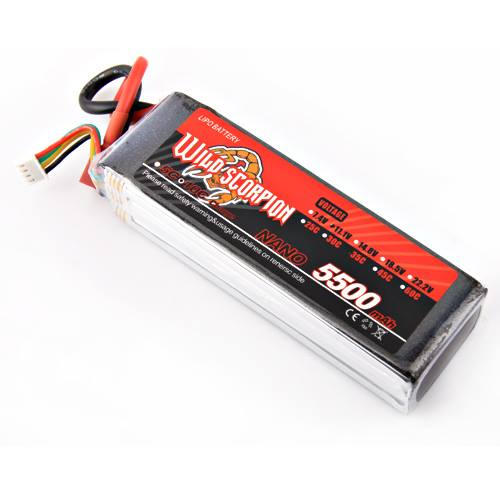 Wild Scorpion 5500mah 11.1v 30c lipo battery
