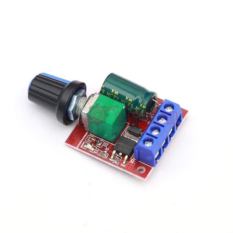 Mini DC Motor PWM Speeds Controllers 5A 4.5V-35V Speed Control Switch LED _NH 