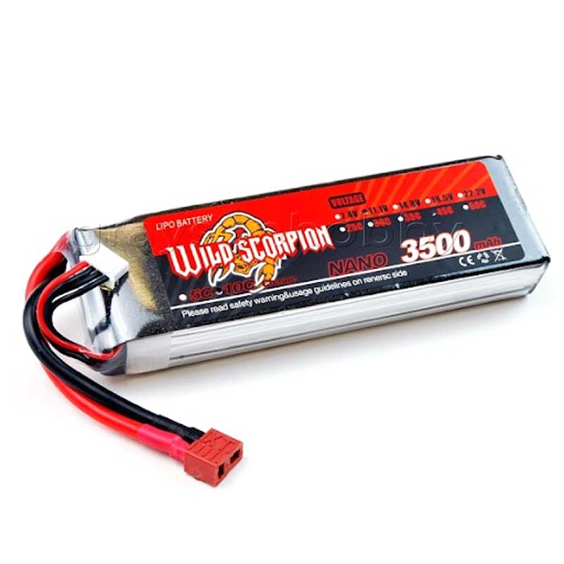Wild Scorpion 3500mAh 3s 11.1v Lipo Battery